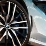White BMW X5 - wheel