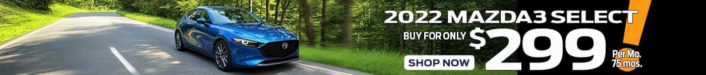 2022 Mazda3 Select driving in Reading, Berks County, PA
