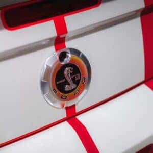Red and white Ford Mustang Shelby GT 500