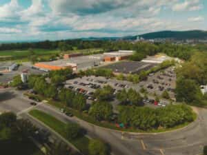best dealerships near me at Masano Auto Park in Berks County, drone shot