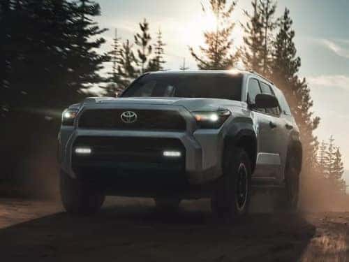 2025 Toyota 4Runner TRD driving down a dirt road