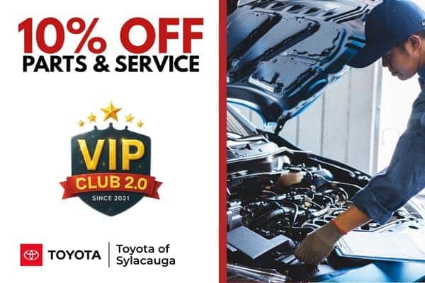 VIP Club - 10% Off Parts & Service