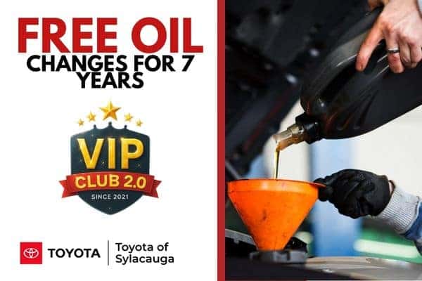 VIP Club 2.0 - Complimentary Oil Changes