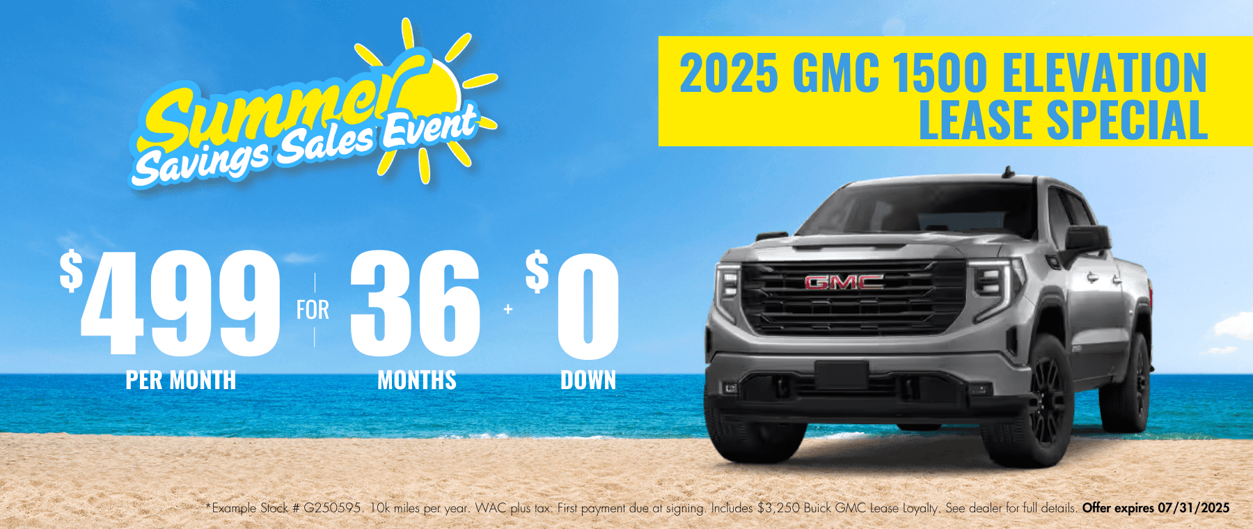 TW-GMC-2025-GMC-1500-Elevation-Lease-Special-Summer-Savings-Sales-Event-Website-Banner–1-