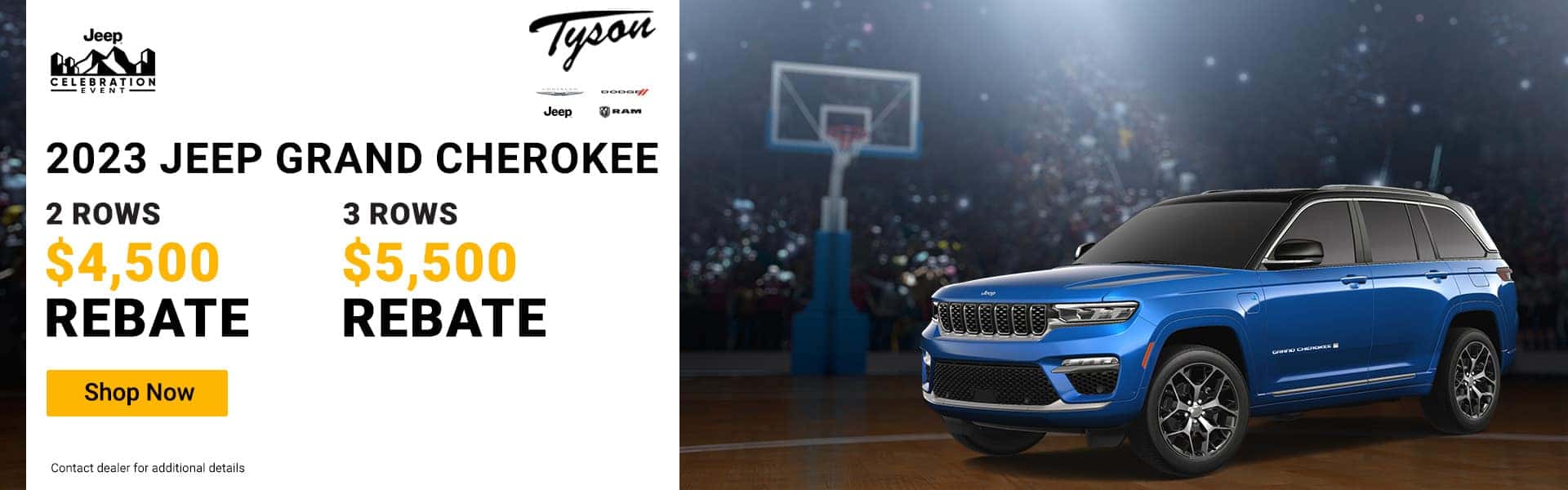 2 Rows $4500 Rebate, 3 Rows $5500 rebate