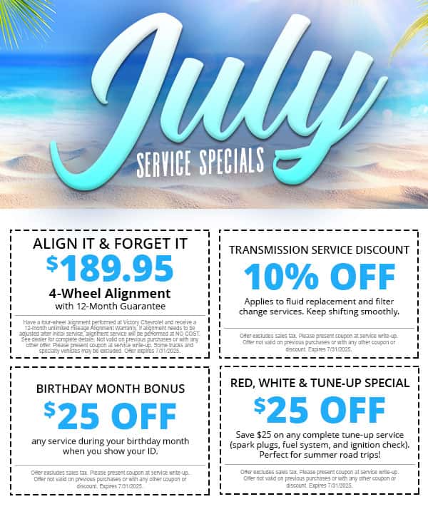 July Service Specials