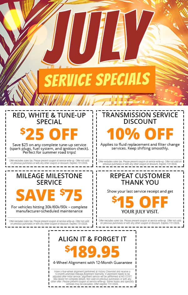 July Service Specials
