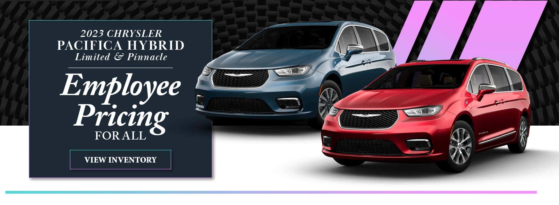 2023 chrysler Pacifica Hybrid Limited and pinnacle