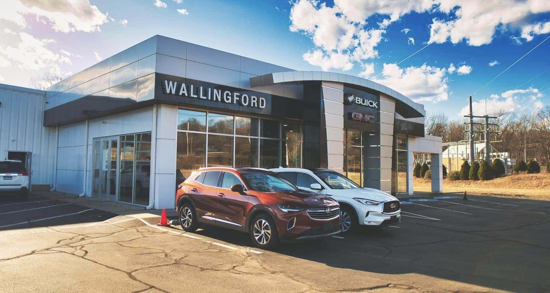 An exterior shot of a Buick GMC dealership.