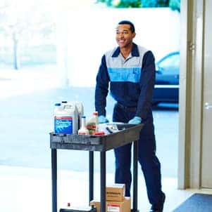 How to prepare your Honda for the winter season in Washington, PA at Washington Honda | Mechanic rolls in new supplies on supplycart