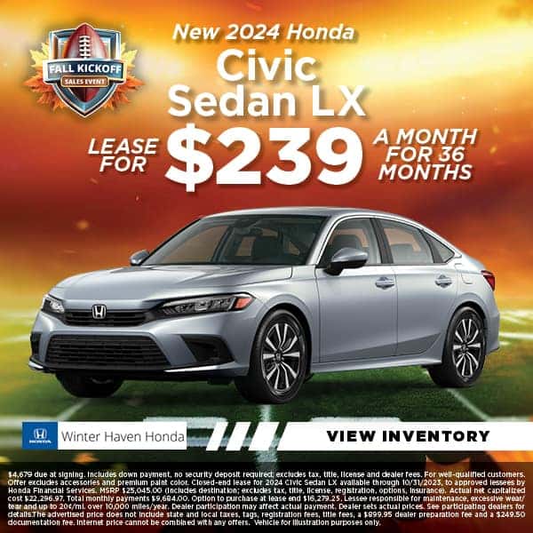 Manager's Specials Winter Haven Honda
