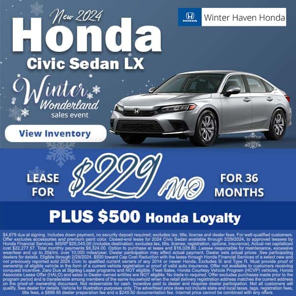 Current New Honda Specials Offers Winter Haven Honda
