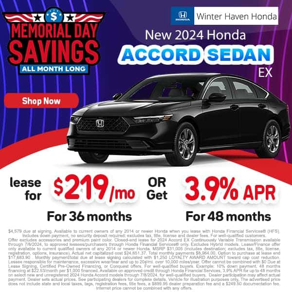 Accord Sedan Winter Haven Honda