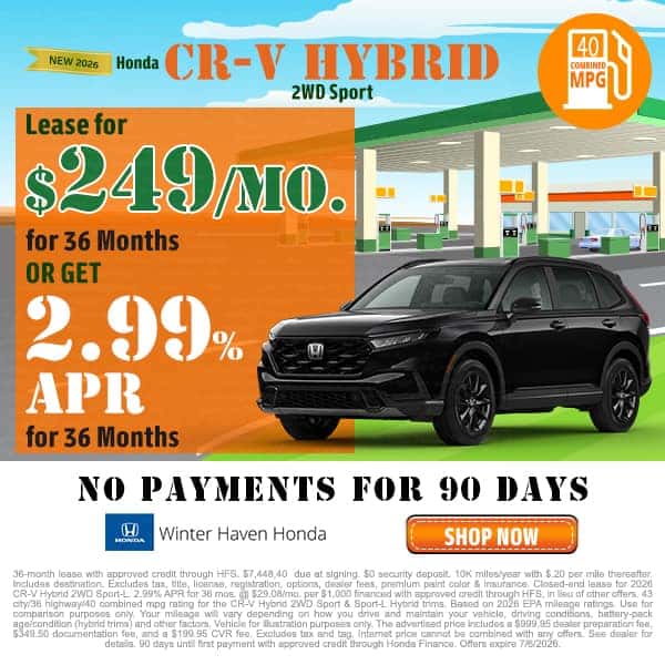 New 2026 Honda CR-V Hybrid Sport-L