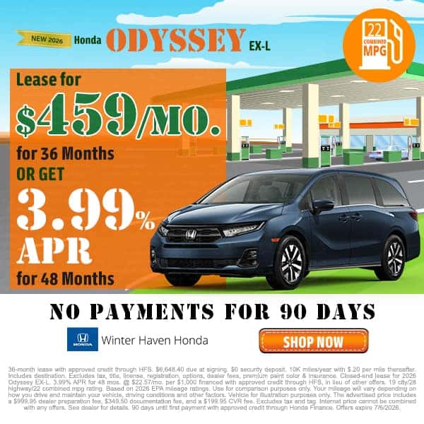 New 2026 Honda Odyssey EX-L