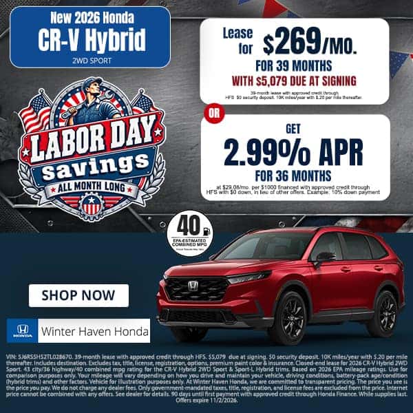 New 2026 Honda CR-V Hybrid Sport