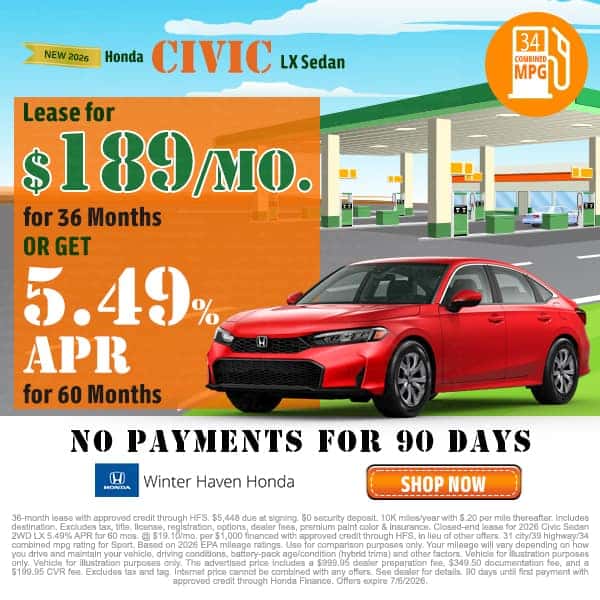New 2026 Honda Civic Sport