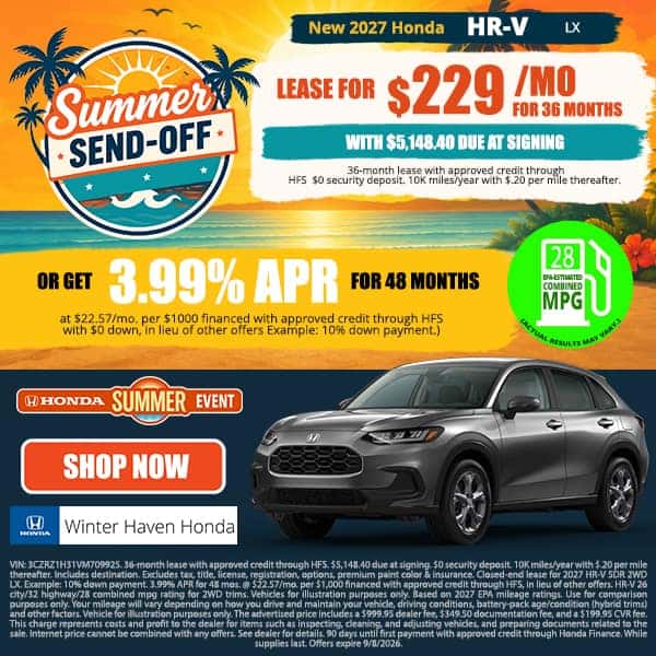 New 2027 Honda HR-V LX